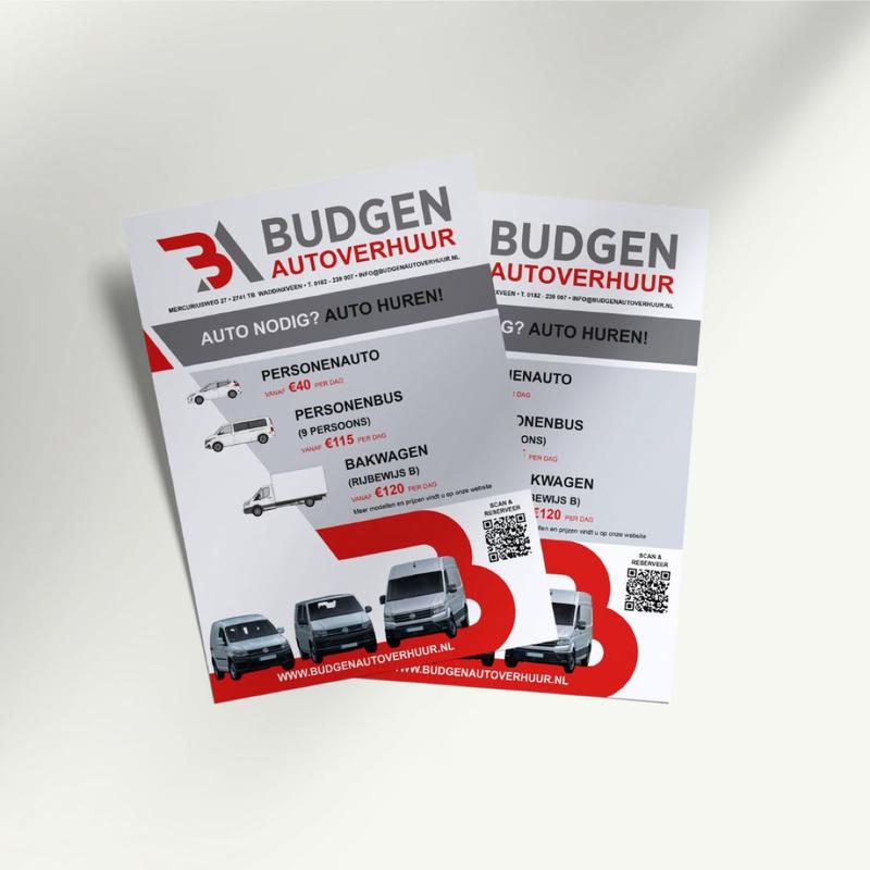 Budgen autoverhuur - Design Domein - Reclamebureau in Bodegraven-Reeuwijk