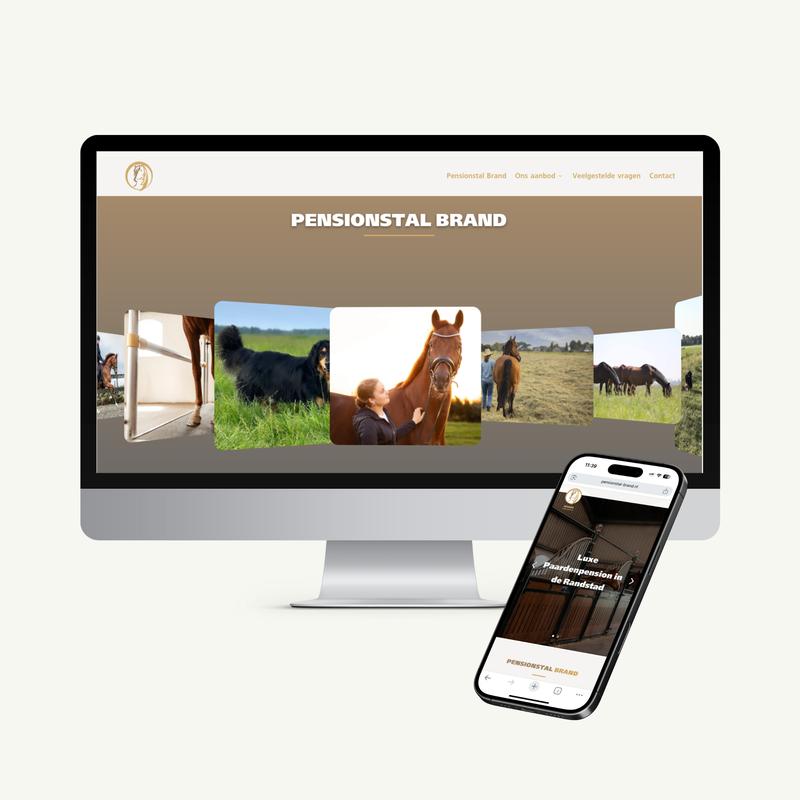 Webdesign Pensionstal Brand - Design Domein - Reclamebureau in Bodegraven-Reeuwijk